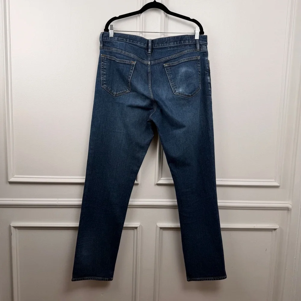 Banana Republic Mens Slim‎ Fit Jeans 36x34 Medium Wash Denim Stretch RN54023